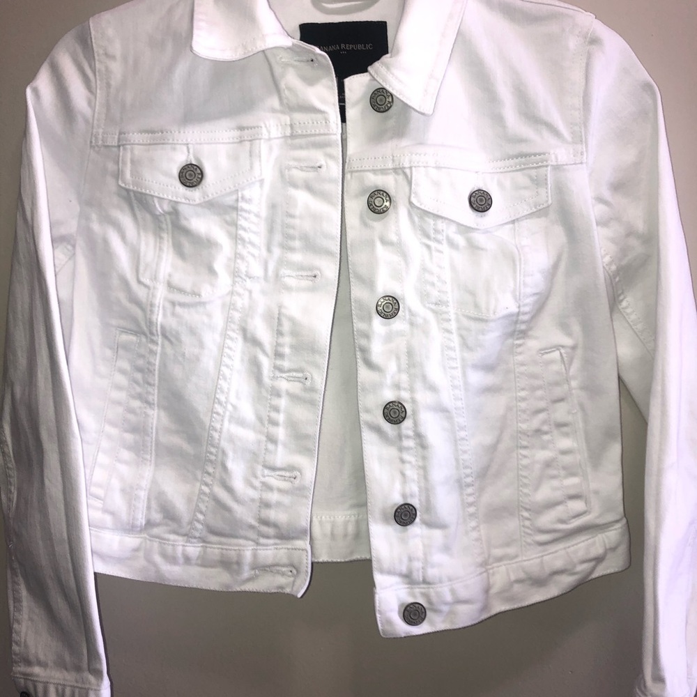 Banana Republic Denim white jacket-lightly worn